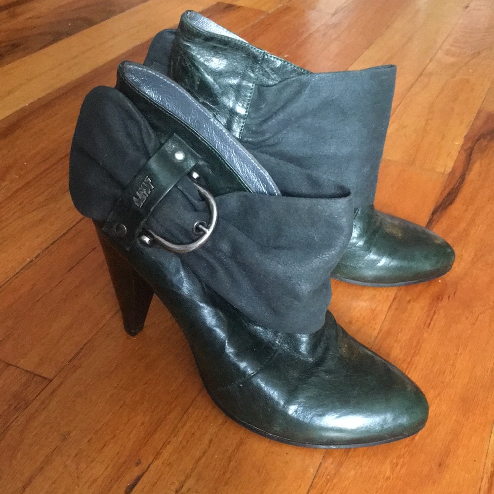Dark Green Miss Sixty Ankle Boots Booties Sz 36